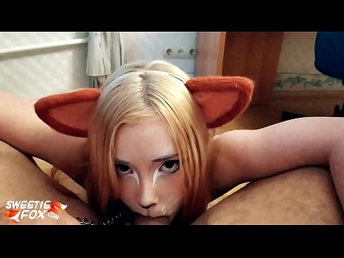 ❤️ Kitsune waxay liqaysaa dick oo afkeeda ku dhufatey ❤ anaga ❌️
